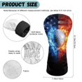 thumbnail image 6 of Yuyamidu Fire Golf Ball Golf Club Covers Driver Headcover Hybrid Headcover Fairway Wood Head Covers USA Flag Golf Headcovers PU Leather Golf Headcovers for Golf Clubs Men Women Golfer, 6 of 7