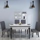 thumbnail image 3 of Set of 6 High Back Stretch Removable and Washable Spandex Chair Covers for Dining, Kitchen or Banquet Dark Gray, 3 of 5