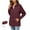 Wine, variant on Admvng Womens Rain Jacket Rainproof Jacket for Waterproof and Zipper Jacket Long Sleeve Hooded Jacket Raincoat Jacket with Pockets, Size S-2XL