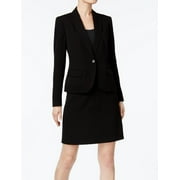 Anne Klein NEW Black Women's Size 6 Single-Button Skirt Suit Set