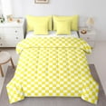 thumbnail image 2 of Erosebridal Check Plaid Bedding Sets Full Size, Geometric Comforter Sets with Sheets, Farmhouse Gingham Decor, 7pcs, 2 of 5