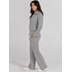 thumbnail image 3 of Conjunto de chándal de 2 piezas para mujer, otoño de 2023, sudadera holgada con media cremallera y pantalón de chándal de pierna ancha, conjunto de chándal para estar en casa., 3 of 5