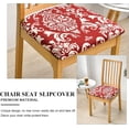 thumbnail image 3 of Chair Covers Seat Covers for Dining Room Chair Seat Covers 4PCS Removable Washable Upholstered Chair Seat Cushion Slipcovers Chair Protector with Elastic Bottom for Dining Room,Office, 3 of 6