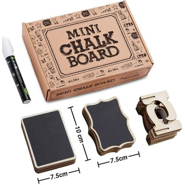 Mini Chalkboard Signs, 20 Pack Framed Small Chalkboard Labels with