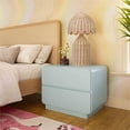 thumbnail image 7 of Pemberley Row Wooden Blue Nightstand Rectangular Soft Close Fully Assembled, 7 of 7