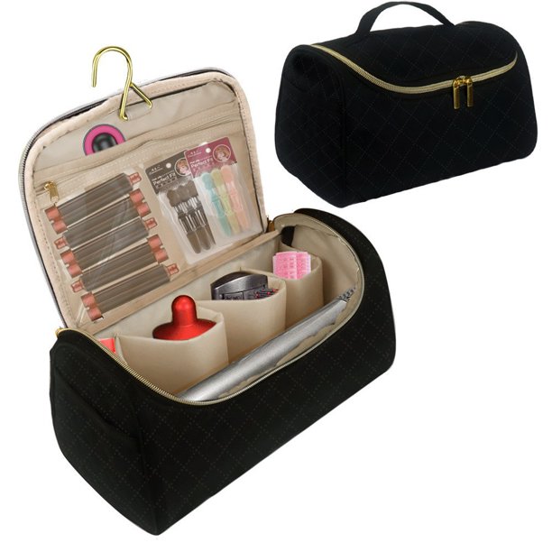 Bolsa de maquillaje adecuada para rizador Dyson, caja de almacenamiento, juego de accesorios para rizador, bolsa de maquillaje de viaje