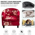 thumbnail image 5 of 2-Piece Stretch Club Chair Slipcover Printed Tub Chair Covers Armchair Cover for Living Room, 5 of 8