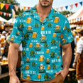 thumbnail image 2 of XIAOCHA Mens Oktoberfest Cartoon Print T Shirt Casual Short Sleeve Tees Holiday Graphic Tops, 2 of 4