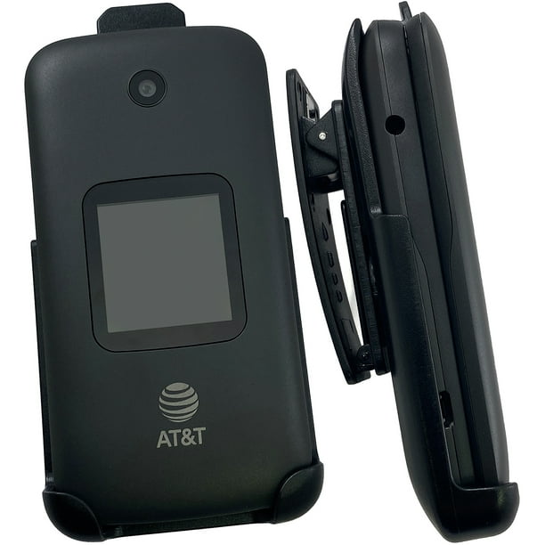 Alcatel Smartflip/Go Flip 3 Phone Holster, Nakedcellphone Black