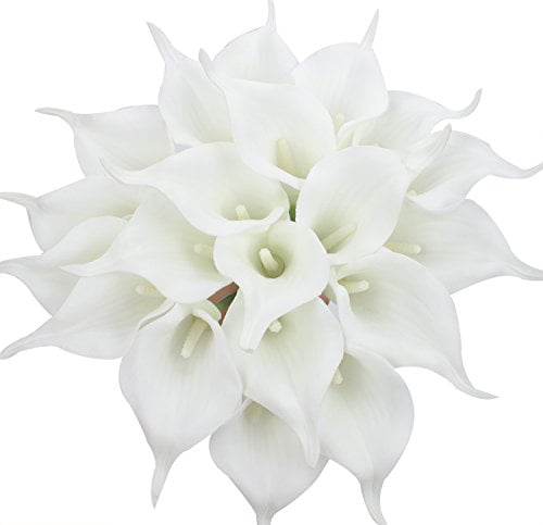 5x Artificial Calla Lily Flowers Bouquet Garden Bridal Wedding DIY Home Decor 
