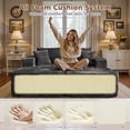 thumbnail image 5 of Ovios 74"W Oversized Double Chaise Lounge Chair Deep Seat Cloud Sofa Bed Sleeper Loveseat for Living Room, No Assembly, Gray, 5 of 9
