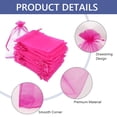 thumbnail image 3 of Tripumer 200 Pcs Drawstring Organza Bags Organza Pouches 3x4 inch Small Sachet Jewelry Gift Bags for Jewelry Party Festival Candy Bathroom Soaps Rose Red, 3 of 8
