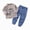 R121-Blue, variant on Toddler Boys Sleepwear Pajama Set 2Pcs Long Sleeve Crewneck Top with Pants Soft Cotton Print Fall Winter 6-12 Months 12-24 Months 2t 3t 4t 5t 6t 7t 8t 9t Children,Green,7-8 Y