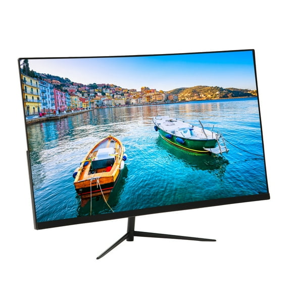 27 Inch Computer Monitor, 1920x1080 75HZ Gaming Office Monitor With Ultra Thin Stylish Design, HD Multimedia VGA DC Interface, Wide Viewing Angle For Industrial