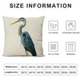 thumbnail image 5 of PRATYUS  Heron Pillow,Home Decorative Throw Pillow Cover Watercolor Blue Heron Cushion for Couch/Sofa/Bedroom/Livingroom/Kitchen/Car Square Pillow case 18x18in, 5 of 5