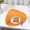 thumbnail image 3 of Faux Leather Placemat Waterproof Heat Resistant Geometric Design for Home Dining Table Protection, 3 of 5