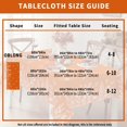 thumbnail image 7 of Orange Pumpkins Flowers Fall Tablecloth , Thanksgiving Autumn Tablecloths 60x84 Inch, 7 of 7
