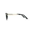 thumbnail image 3 of Premium Optical Quality Plastic Round Horn Rim Eyeglasses Frame Shiny Black, 3 of 4