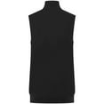 thumbnail image 2 of Henbury Mens Plain Full Zip Sleeveless Vest, 2 of 4