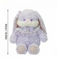 thumbnail image 2 of 16.9in Long Eared Bunny Plush Toy Scented Rabbit Stuffed Animal Lolita Style Cartoon Character Desktop Decoration Kawaii Animal Figurine for Home Office Decor, 2 of 5