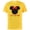 Yellow, variant on Disney Minnie Mouse Red Bow Icon Little Sis Sister Family- Short Sleeve Cotton T-Shirt for Adults - Customized-Black