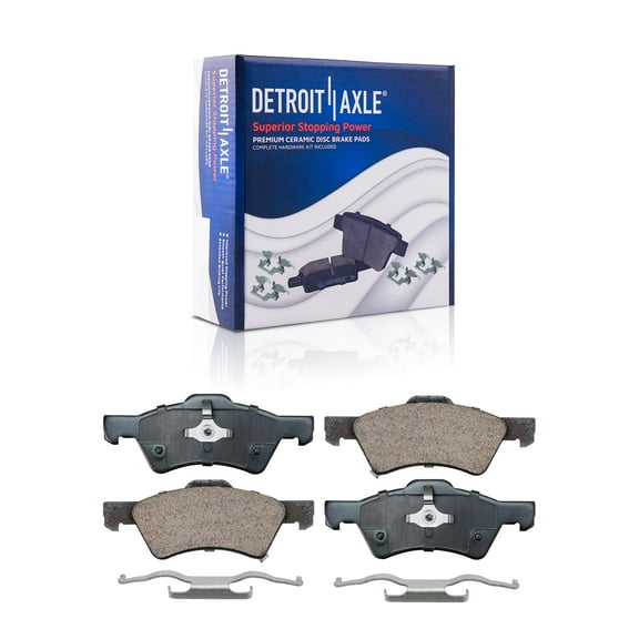 Detroit Axle - Front Ceramic Brake Pads for Dodge Grand Caravan Chrysler Town & Country Voyager