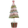 thumbnail image 4 of 10.25" Pink Frosting and Waffle Cone Christmas Cupcake Tree Tabletop Centerpiece, 4 of 6