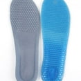 thumbnail image 3 of 1Pair Blue Silicone Gel Reusable Honeycomb Full Length Non Slip Comfort Sports Insole Air Cushion Shoe Inserts, 3 of 7