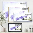 thumbnail image 4 of Designart 'Blue Wildflowers With Leaves II' Traditional Framed Canvas Wall Art Print, 4 of 5