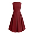 thumbnail image 3 of OGLCCG Teens Girl's Dresses with Bow Belt Mesh Tulle Sleeveless Casual Holiday Sundress High-Low Wedding Princess Dress 5-16 Years, 3 of 6