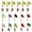16PCS/4 Types, variant on 10 Pcs Fishing Spinner Lures Kit, Inline Spinner Baits with Treble Hooks & Feather Tails, Metal Fishing Lures for Trout Bass Salmon Panfish, Multi-Color Freshwater Tackle Set