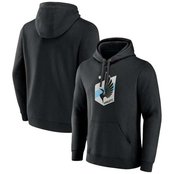 Men's Black Minnesota United FC Official Logo Pullover Hoodie