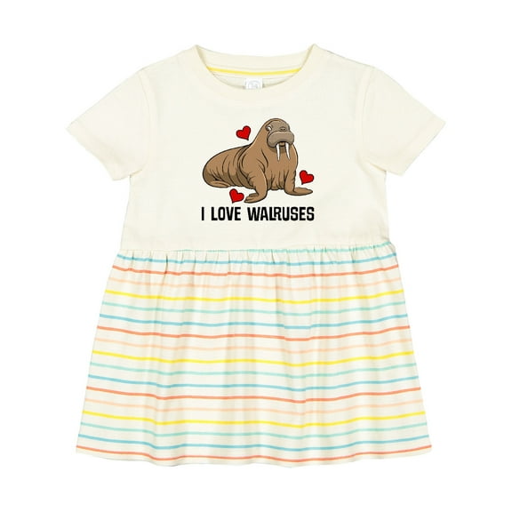 Inktastic Walrus Cute Arctic Animals Girls Baby Dress