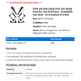 thumbnail image 2 of Front and Rear Shock Strut Coil Spring Sway Bar Link Kit 8 Piece - Compatible with 2008 - 2013 Cadillac CTS AWD 2009 2010 2011 2012, 2 of 2