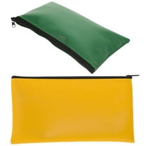 Raindrops  2 Pcs Bank Bags with Zipper Waterproof File Foldable Document Office