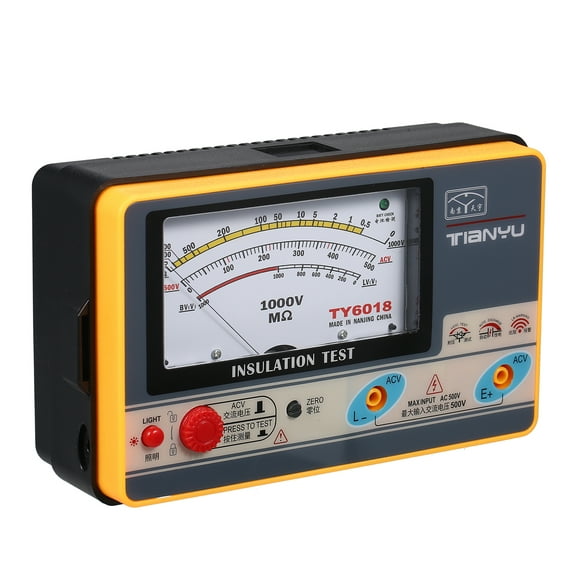Resistance Tester,Meter Ohmmeter Handheld 0-2000m 1000v Resistance Tester Resistance Meter Qisuo Testermeter Tester Eryue Resistance Tester Meter 0-2000m
