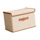 thumbnail image 5 of Contenedor de almacenamiento de ropa, caja de almacenamiento con asa, contenedor plegable grueso, organizador de armario para armario, ropa interior, M, 5 of 9