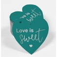 thumbnail image 2 of Inkdotpot Étiquette de Mariage en Papier Argenté Véritable "Love Is Sweet" 50 Pcs, 2 of 6