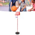 thumbnail image 4 of Basketball Hoop, Red White Adjustable Height Basketball Stand Iron Pole BPA Free Plastic Stable  for Home, 4 of 7