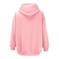 thumbnail image 4 of Clearance!NMMUED Hoodies for Women, Zip Up Hoodie Women, Hooded Jacket Women, Oversized Zip Up Hoodie for Women, Spring Jackets for Women 2025, Pink S, 4 of 4