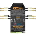 thumbnail image 1 of Cable Estéreo TRS Star-Quad Ultra Silencioso WBC-PRO-Amphenol Tweed 6 Pulgadas, 1 of 7