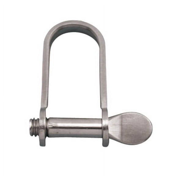 STAINLESS STAMPED "D" SHACKLE, 3/16", 304 SS