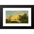 thumbnail image 2 of Esteban Chartrand 14x10 Black Modern Framed Museum Art Print Titled - Lagoon at Sunset, 2 of 5