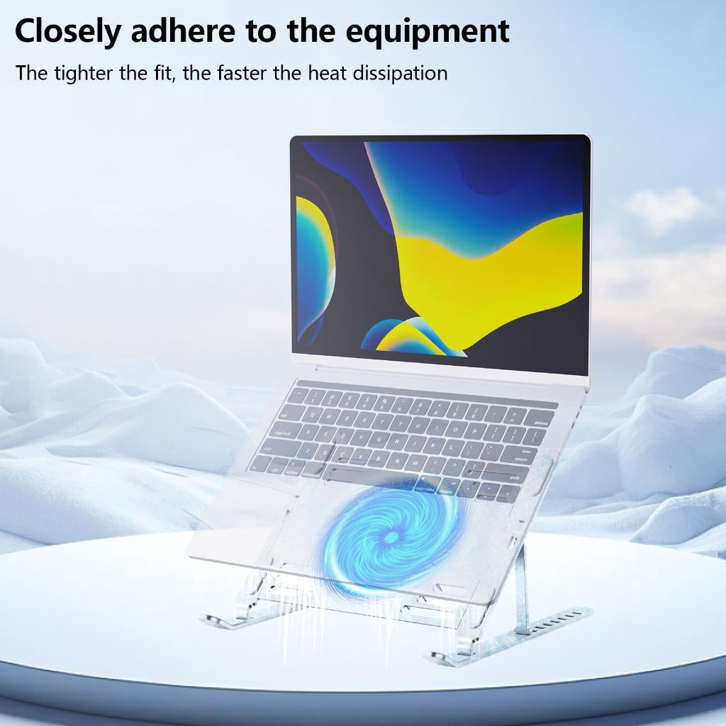 HONCLL USB Connection Laptop Cooling Pad Aluminum Panel Adjustable Laptop Stand