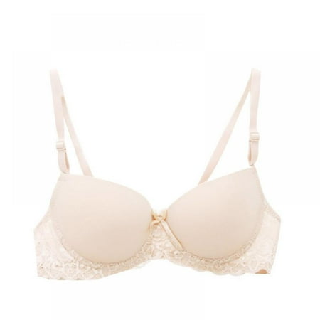 

Women s Bowknot Lace Push Up Underwire Bra Underwear