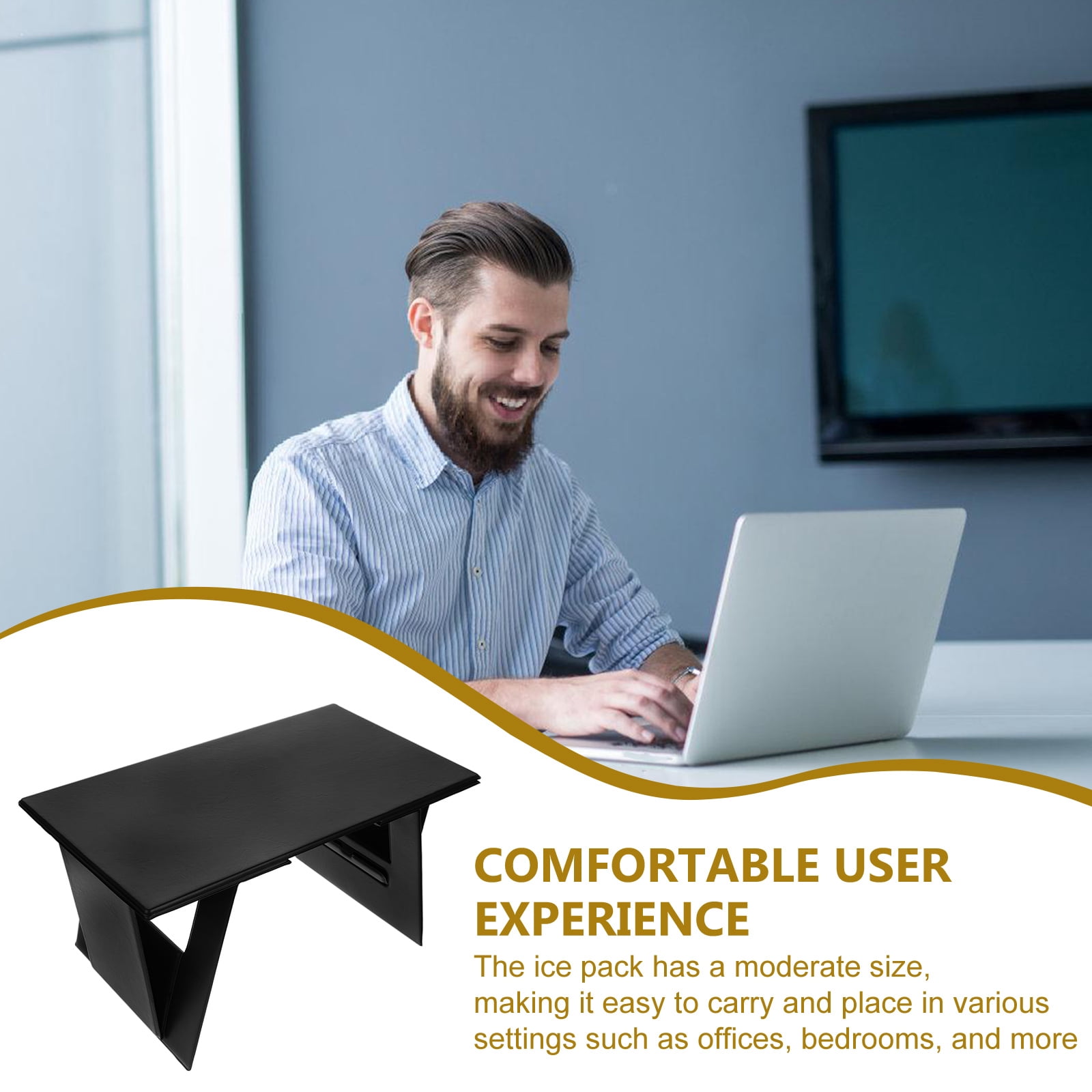 OULII Foldable Adjustable Car Lap Desk Tray with Storage Rack for Rear Seat Convenience and Travel Comfort