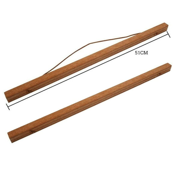 Classic Magnetic Wooden Photo Scroll Hanger Walnut Frame For Wall Decor