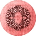 thumbnail image 1 of Ahgly Company Indoor Round Medallion Red Traditional Area Rugs, 8' Round, 1 of 4