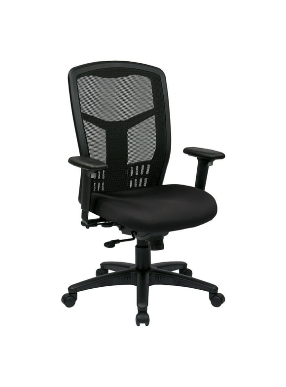 Office Star ProGrid High Back Adjustable Office Chair in Black