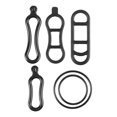 thumbnail image 4 of 4/6Pcs Bicycle Cycling Silicone Elastic Strap Bandage Light Lamp Mount Holder, 4 of 4